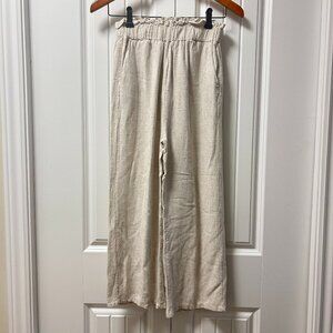 OAK + FORT Elastic Waist Pants Beige